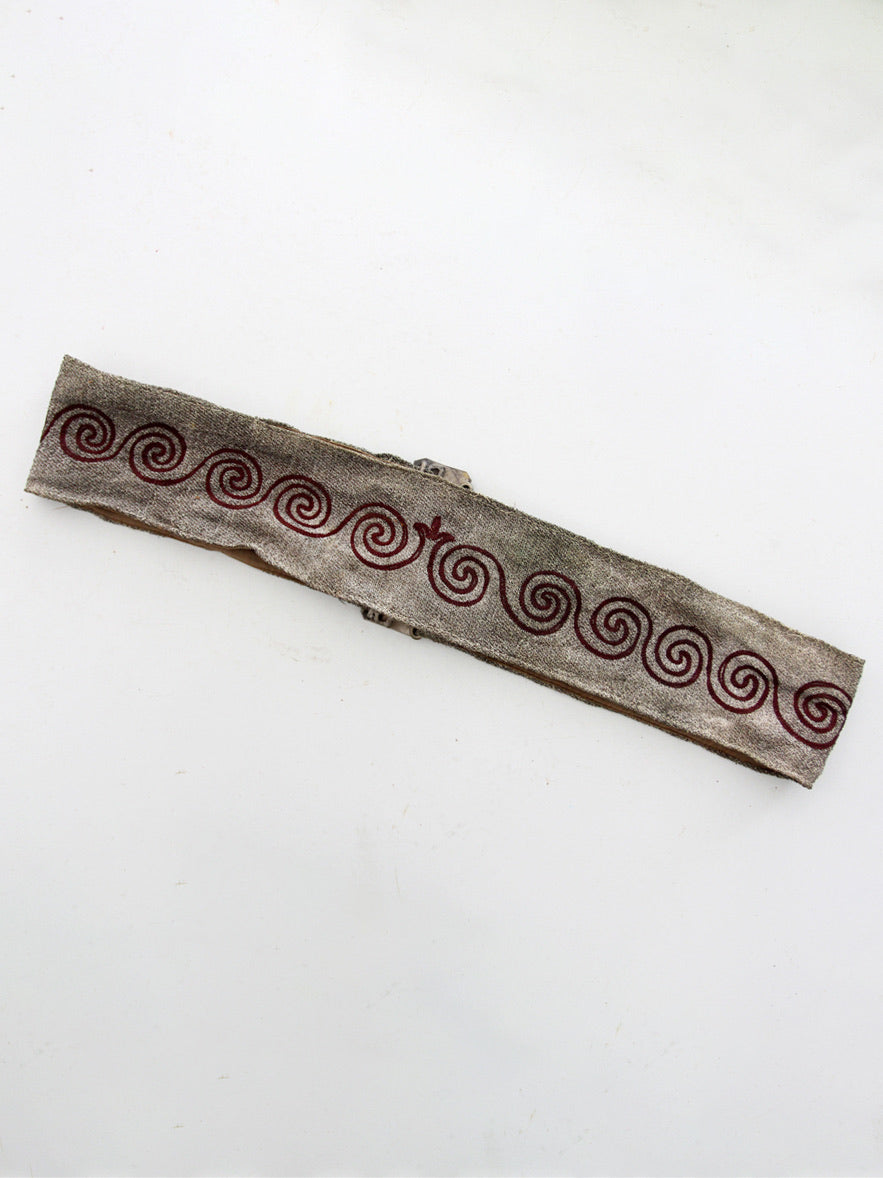 early 20th century ceremonial fraternal sash belt