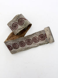 early 20th century ceremonial fraternal sash belt