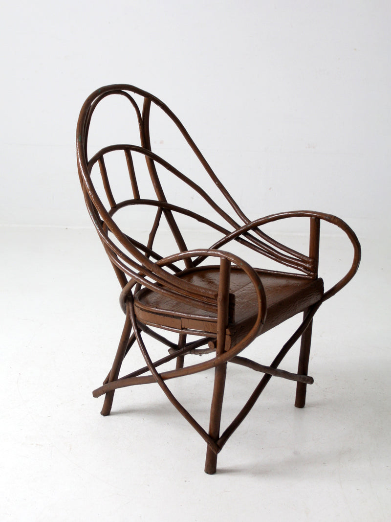 antique Adirondack twig chair