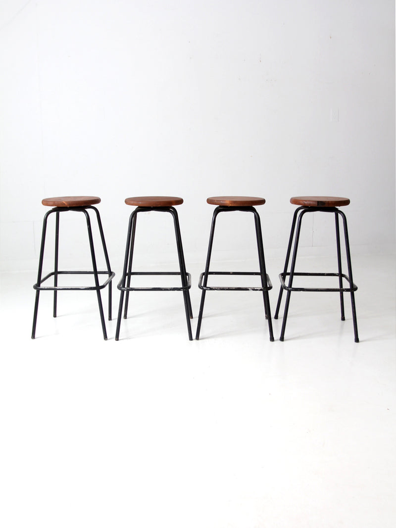 vintage bar stools set of 4