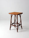 antique rustic side table