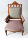 antique Victorian Eastlake parlor chair