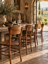set of four antique Crocker bentwood dining chairs