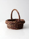 vintage rustic wicker basket