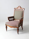 antique Victorian Eastlake parlor chair