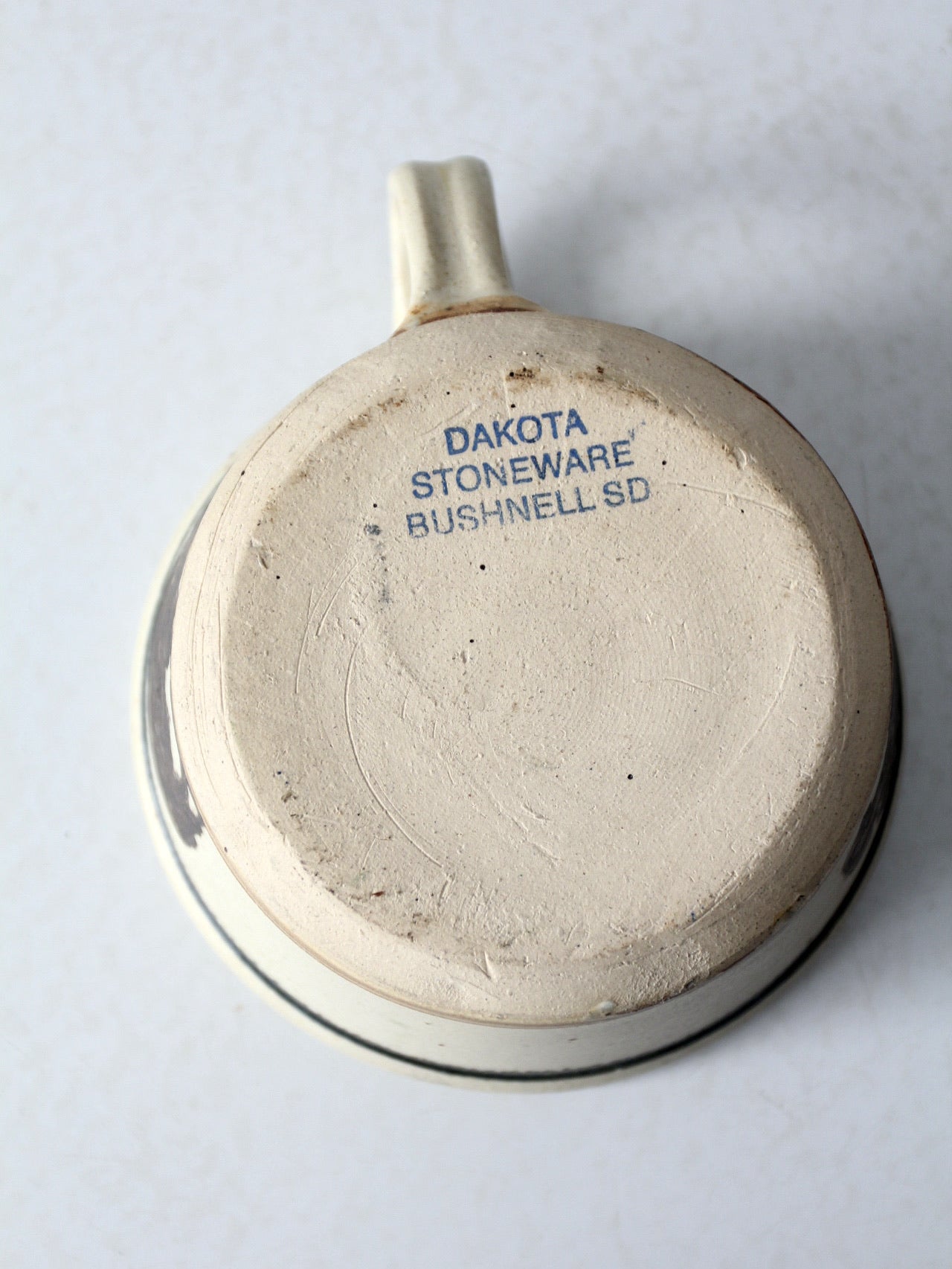 vintage Dakota Stoneware Pottery buffalo mug
