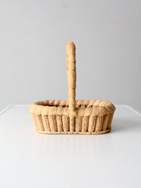 vintage corn cob basket