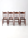 antique pressed back dining chairs set of 4