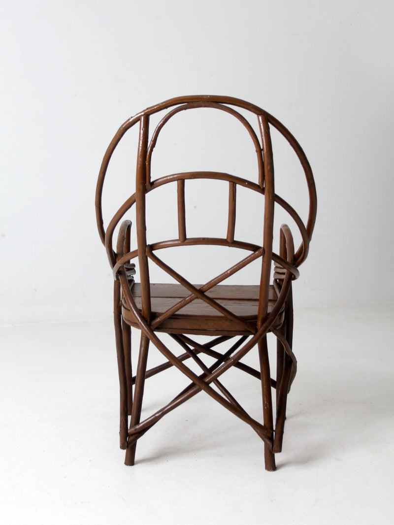 antique Adirondack twig chair