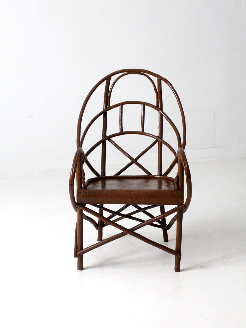 antique Adirondack twig chair