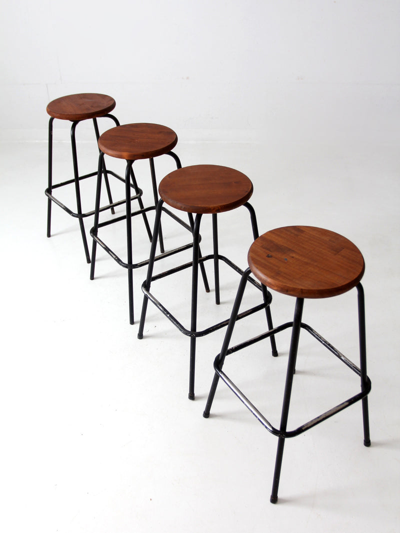 vintage bar stools set of 4