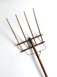 antique primitive hay fork