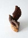 vintage hand carved eagle