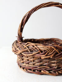 vintage rustic wicker basket