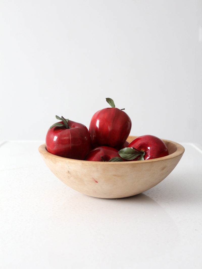 vintage Munising wood bowl