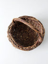 vintage rustic wicker basket