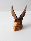 vintage hand carved eagle