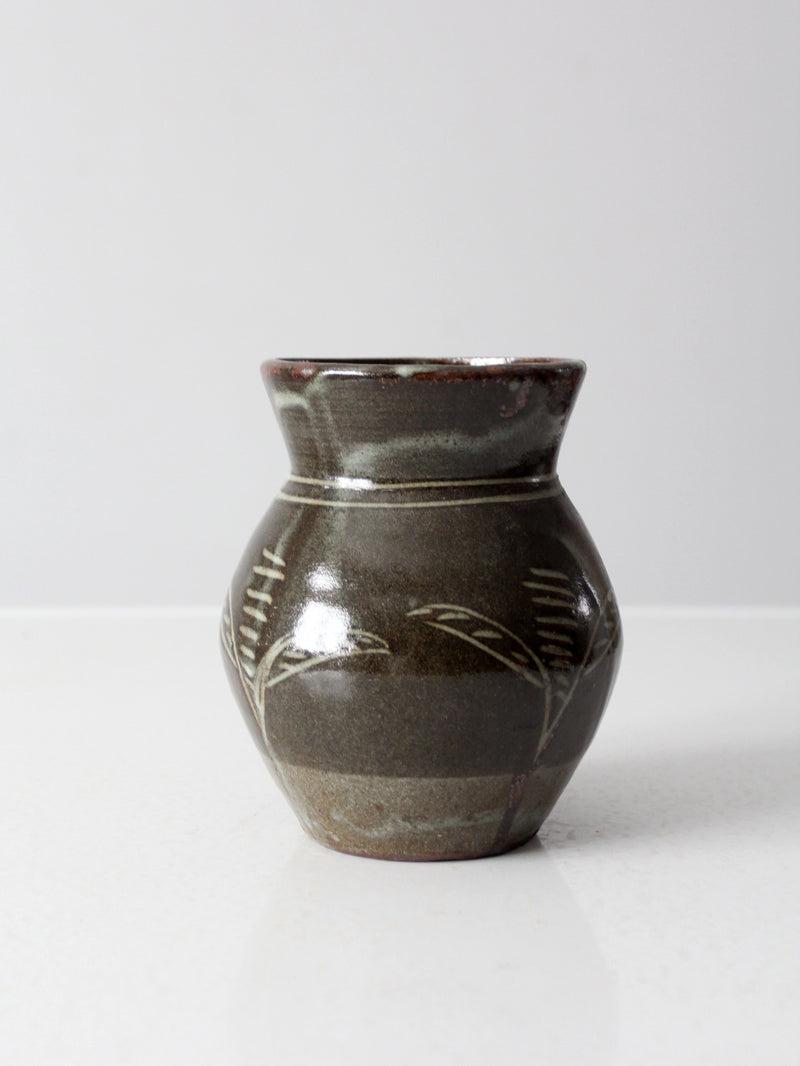 vintage studio pottery vase