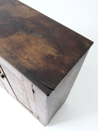 antique primitive cupboard