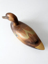 vintage painted wood duck decoy