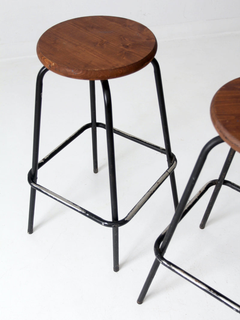 vintage bar stools set of 4