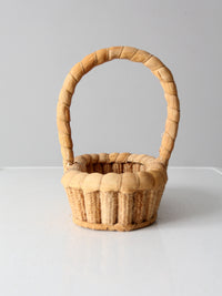 vintage corn cob basket