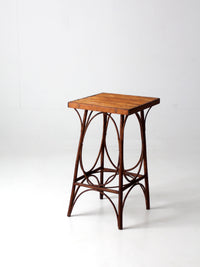 antique rustic side table