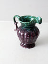 vintage Belgium majolica pitcher