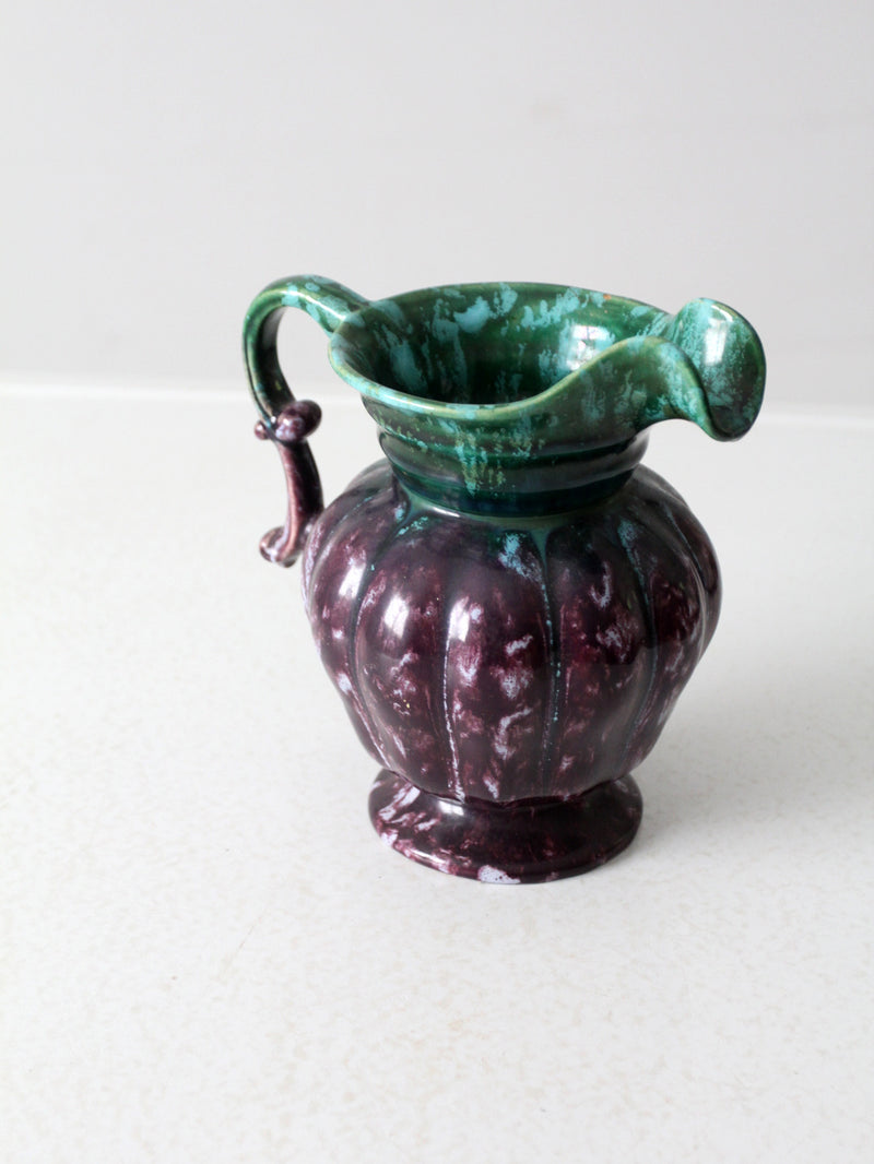 vintage Belgium majolica pitcher