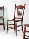 antique pressed back dining chairs set of 4