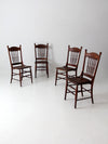 antique pressed back dining chairs set of 4