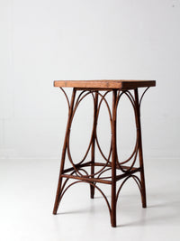 antique rustic side table