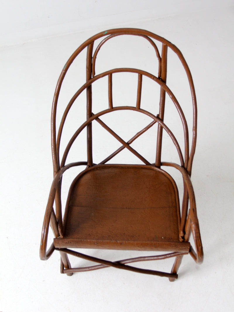 antique Adirondack twig chair