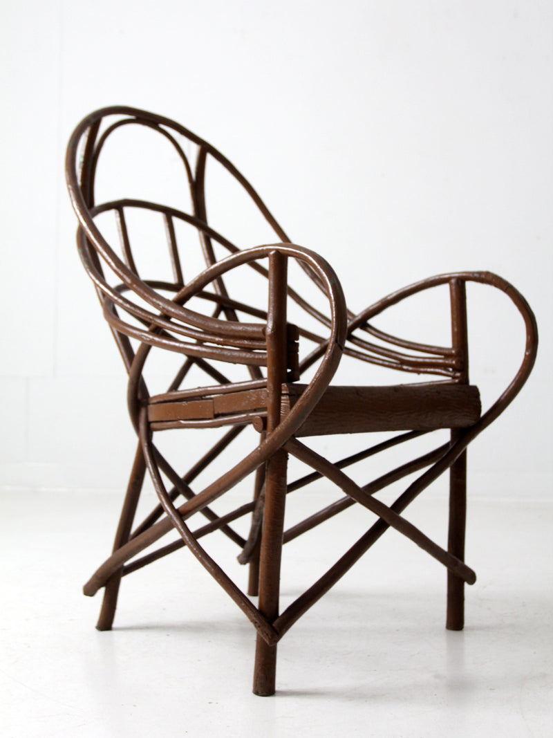 antique Adirondack twig chair