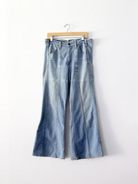 vintage 1970s Levi's panel-seam bell-bottom jeans | 34 x 32