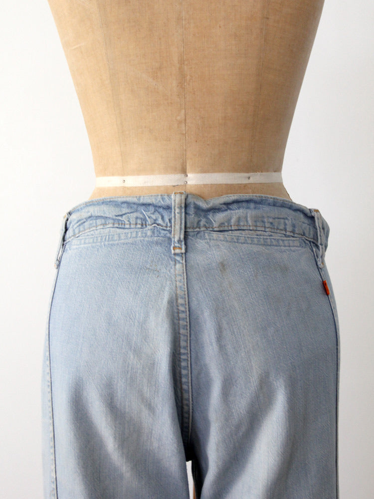vintage 1970s Levi's panel-seam bell-bottom jeans | 34 x 32
