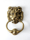 vintage brass lion door knocker