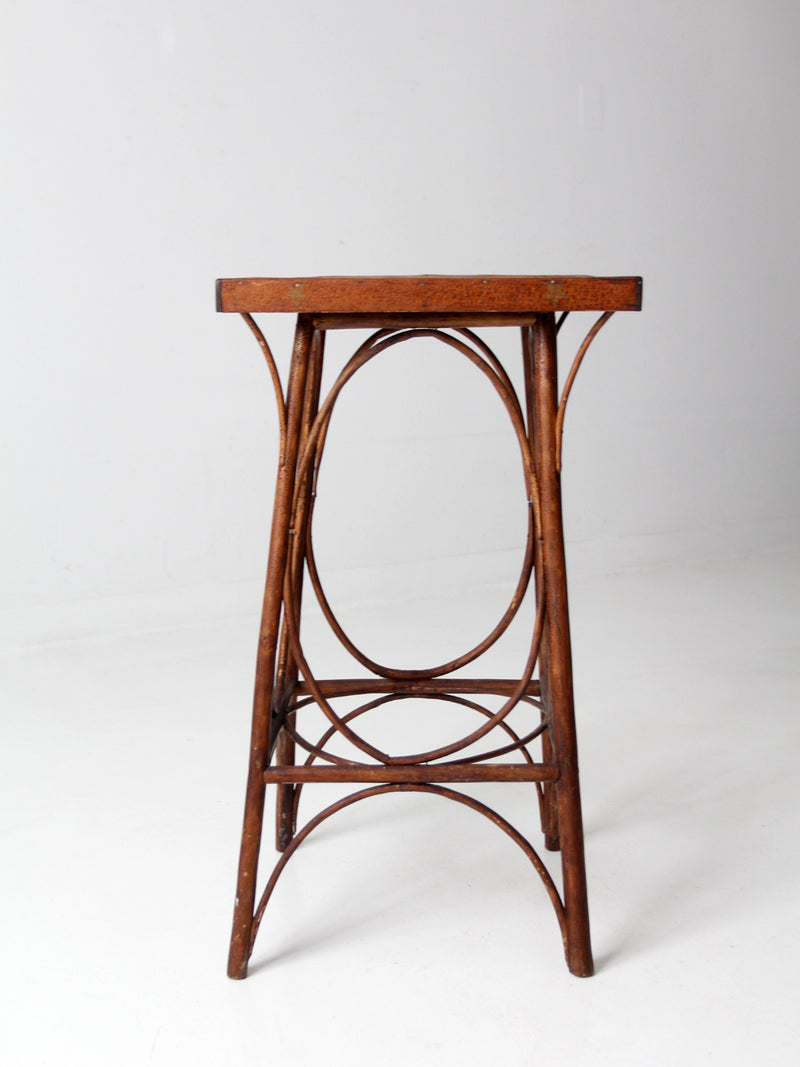 antique rustic side table