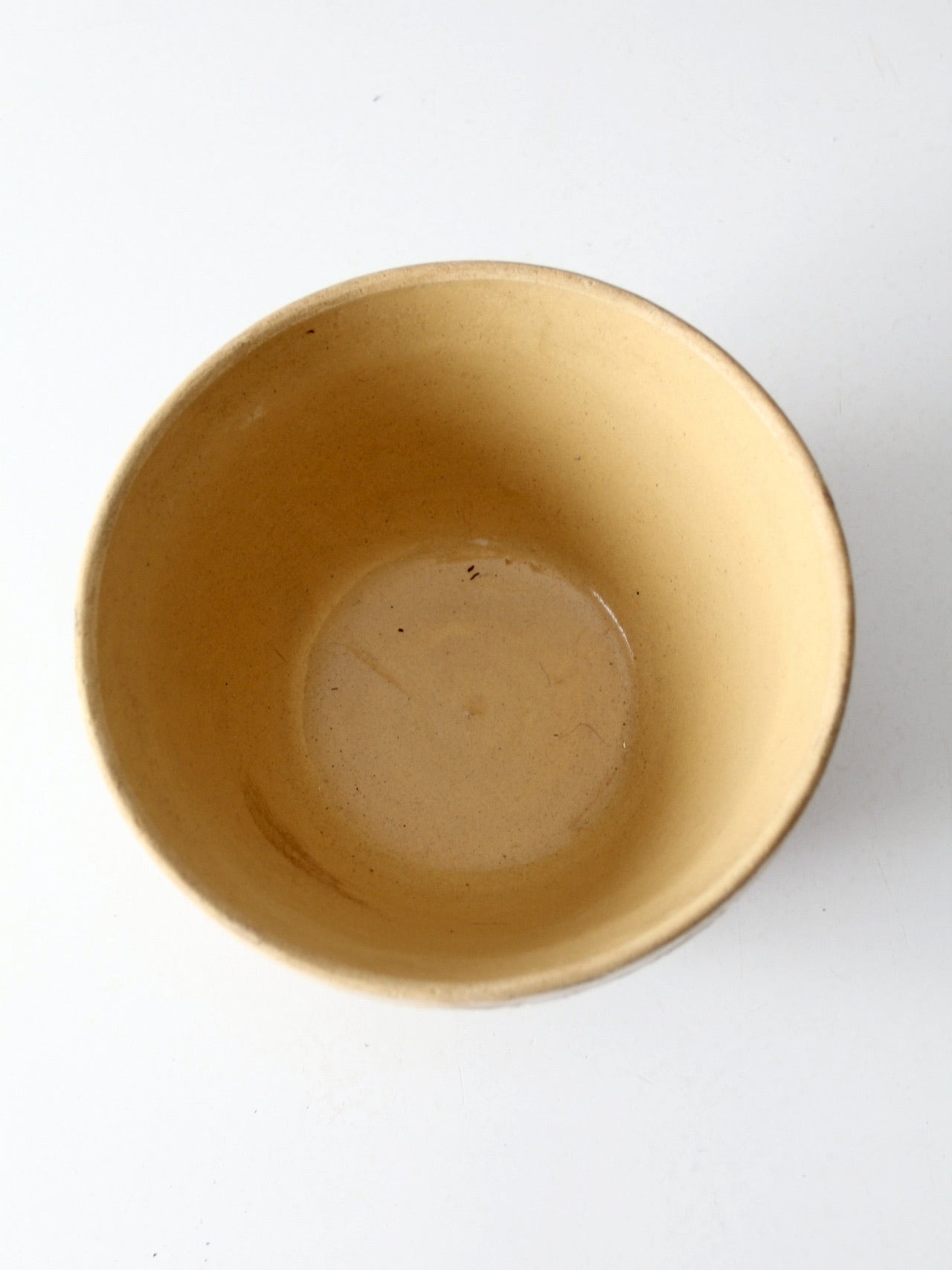 antique RRP yellowware bowl