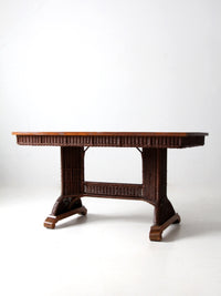 antique Heywood Wakefield wicker table