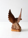vintage hand carved eagle