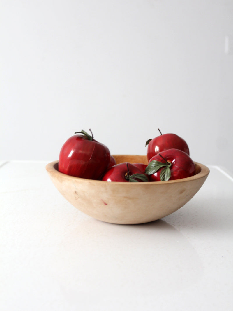 vintage Munising wood bowl