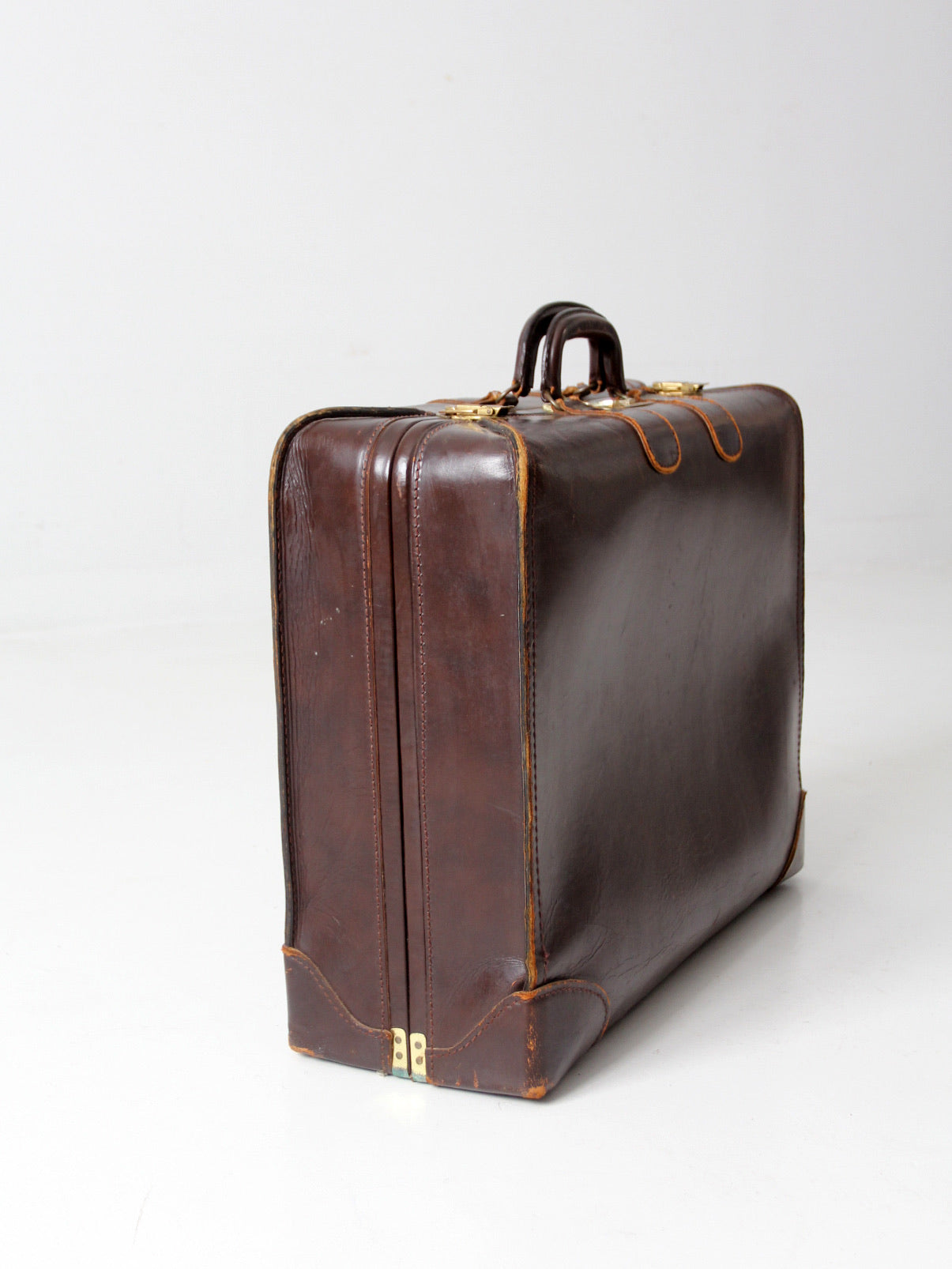 Antique Leather Gladstone Bag - Handbags & Purses - Costume & Dressing  Accessories