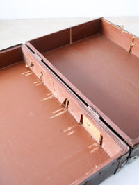 vintage mid-century Wyoming bucking horse travel case