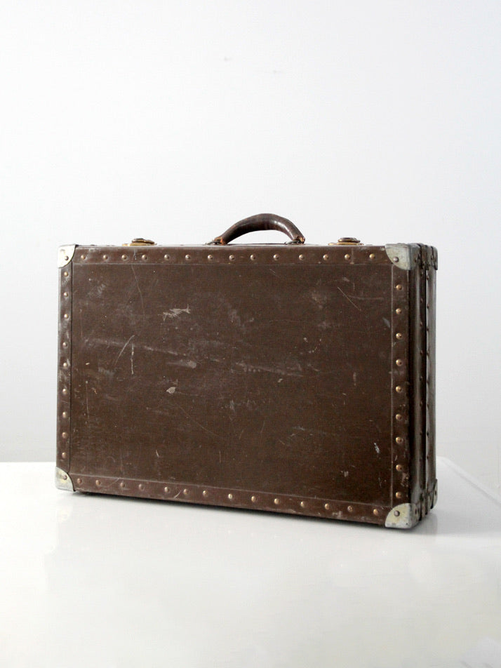 vintage mid-century Wyoming bucking horse travel case