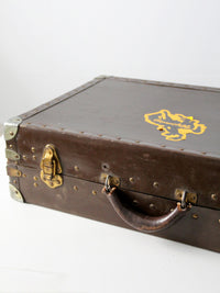 vintage mid-century Wyoming bucking horse travel case