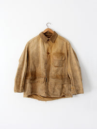 1930s Duxbak canvas hunting field coat