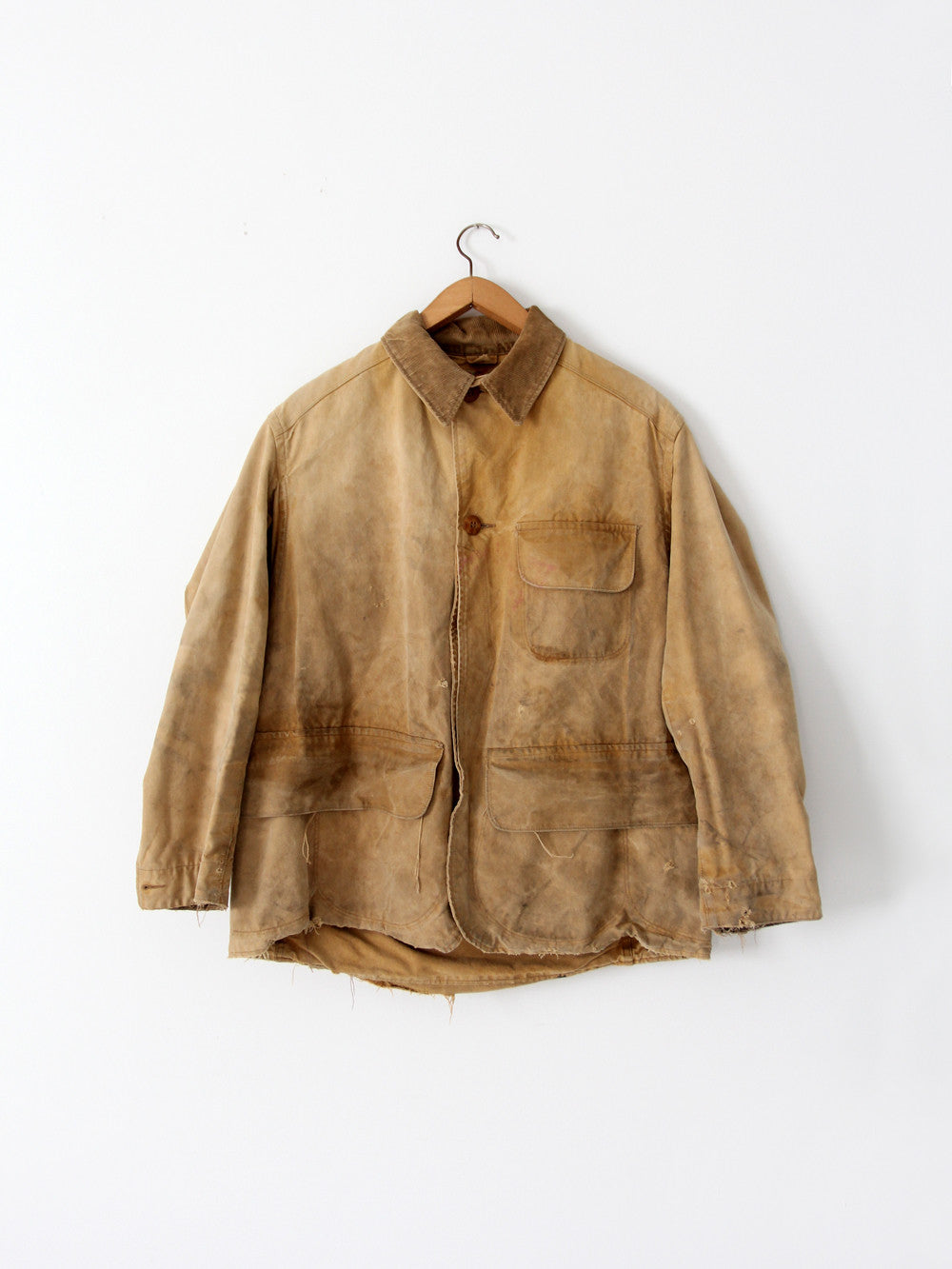 1930s Duxbak canvas hunting field coat