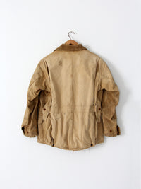1930s Duxbak canvas hunting field coat