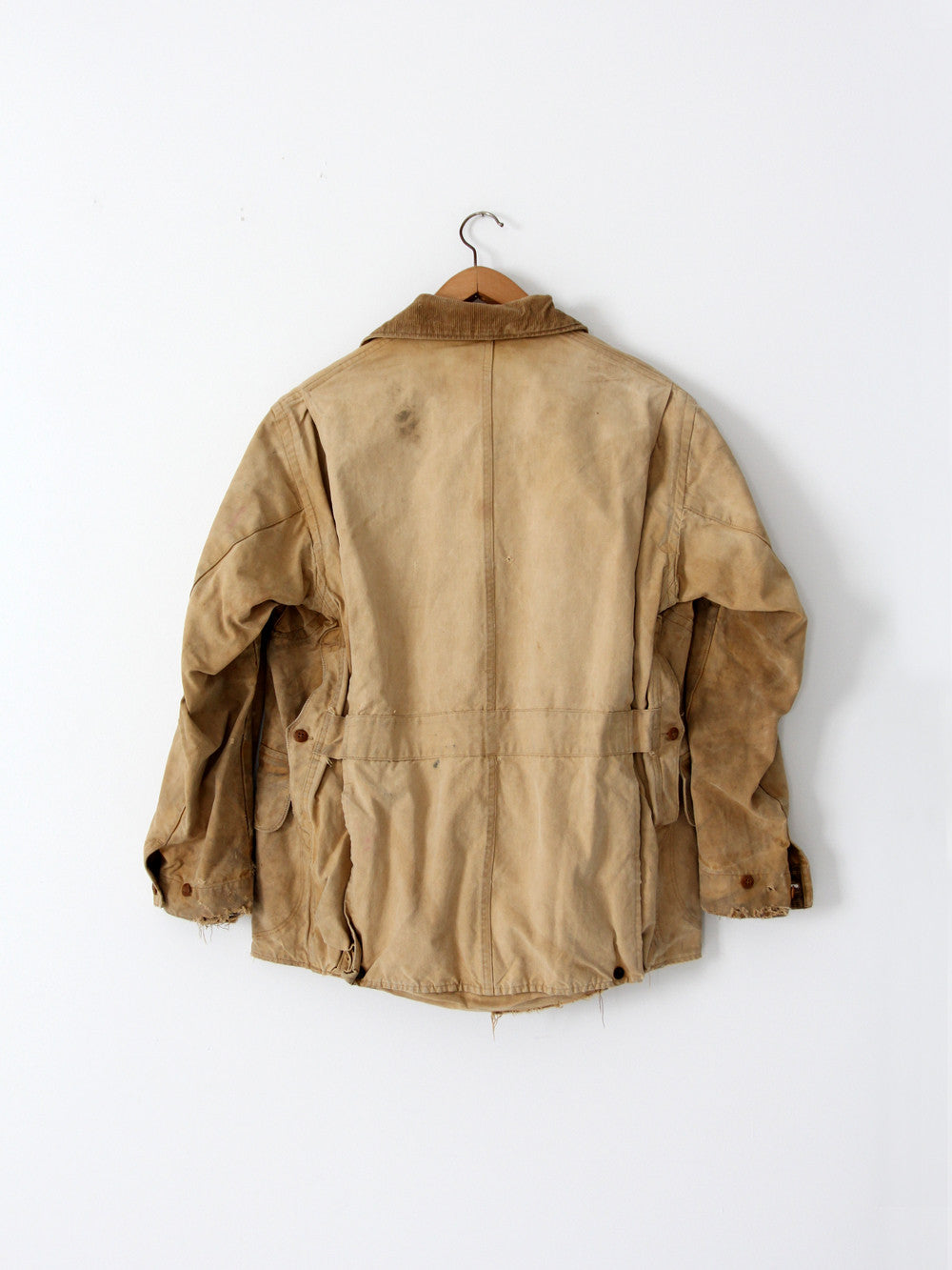 1930s Duxbak canvas hunting field coat